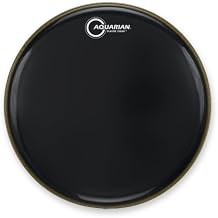 Aquarian Drumheads CC28BK Classic Clear 28-inch Bass Drum Head, gloss black