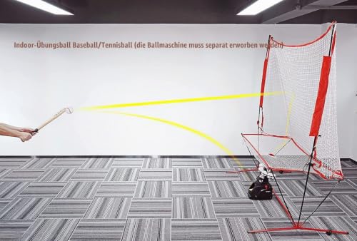 Netze für Tennisbälle Maschine (10 lb) Rückprallnetz für Tennisball&Pickleball Selbsttraining, tragbar und einfach zu demontieren,Geeignet für Wurftraining mit Ballmaschinen drinnen und draußen