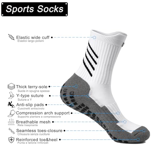Anti-slip Soccer Socks Men Women Cushion Cotton Breathing Grip Sports Socks Rugby Yoga Baseball Hiking Running2