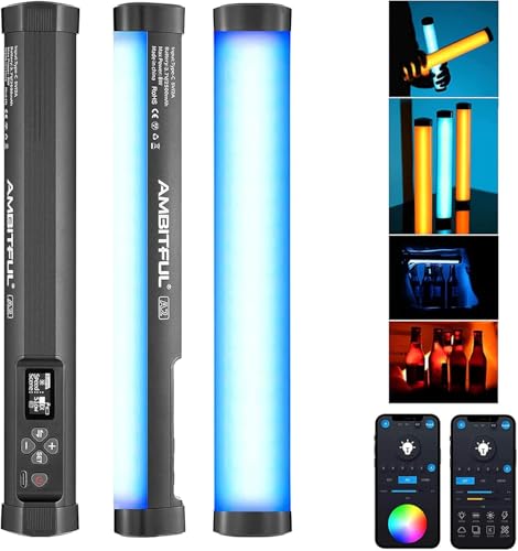 AMBITFUL A2 RGB LED Light Wand -Full Color...
