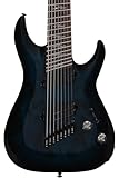 Schecter Omen Elite-8 Multiscale 8-string Electric Guitar - See Through Blue Burst