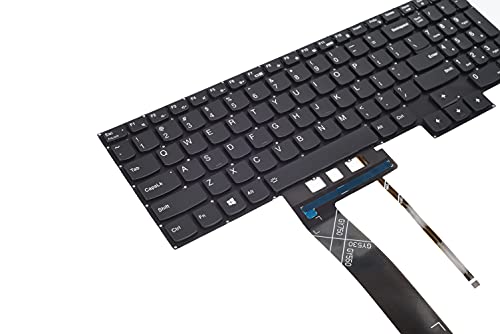 Image of KBRPARTS Replacement Keyboard Compatible with Legion 5 15ARH05H Legion 5 15ARH05H Legion 5 15IMH05 Legion 5 15IMH05H Series Laptop with White Backlit US Layout With USB Connection