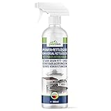 greenrock Power-Fettlöser Spray 1x 500 ml mit Aktivschaum stark gegen Fett- und Eiweißablagerungen und Verkrustungen | Grillreiniger Gasgrill | Backofen und Grillreiniger | Fettlöser Küche