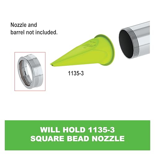 Image of Albion Engineering Company 421-G01 2 inch Threaded Steel Front Ring Cap for Plastic Cone Nozzles Used on Albion Professional Line Guns, Silver