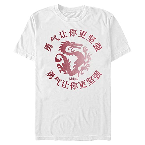 T-shirt Mulan Disney pour homme en coton noir coupe droite