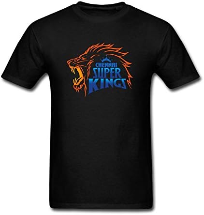 ZHENGXING Men's Chennai Super Kings Logo CSK T-Shirt L ColorName Short Sleeve