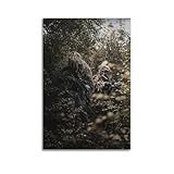 OKNGB Ghillie Suits Militär-Poster, Motiv: Sniper Scouts, dekoratives Gemälde, Leinwand, Wandposter und Kunstdruck, moderne Familienschlafzimmer-Dekoration, Poster, 50 x 75 cm