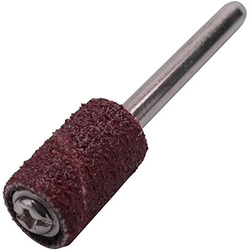 Pasuihcay 92Pcs 1/4 inch Sanding Bands Drums Sleeves 60 120 240 320 Grits + 5 Mandrel Kits Set, Red + Black + Silver