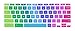 Keyboard Cover for 2017/2018 Acer Chromebook R11 CB3-131 CB3-132 CB5-132T, Acer Chromebook R 13 CB5-312T, Acer Chromebook 15 CB3-531 CB3-532 CB5-571 C910, Acer Chromebook 14 CB3-431 CP5-471 (Rainbow)