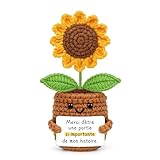 Cadeau Positif Tournesol Fait Main, Sunflower Poupée Positive,...