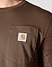 Carhartt Men's Force Relaxed Fit Midweight Short-Sleeve Pocket T-Shirt, Sepia, X-Large Tall