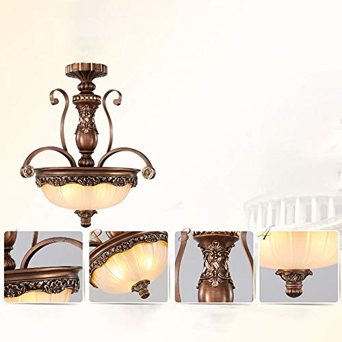 Éclairage pendre ajustement simple et durable à 3 lampes style rétro - 5