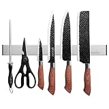 RedCall Magnetic Knife Holder,Kitchen Knife Magnetic Strip Knives Magnet Bar Storage Rack for Wall U