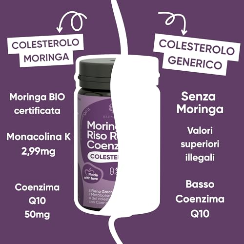 Integratore Colesterolo Moringa E Riso Rosso 60 Capsule - 4