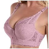 Dirndl BH Push Up, T Shirt BHS Damen Mit Bügel Push Up Dirndl BH - Spitze Starker Halt Klassische Breite Träger Minimizer Nahtlose Vollschalen T-Shirt Gepolstert Große Größen 105B