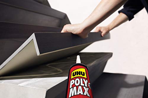 Miniatura 6 de Uhu Poly Max High Tack Express, Sellador Y Adhesivo De Montaje Extrafuerte, Blanco-425g