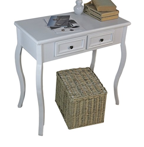 elbmöbel Konsolentisch Holz Tisch Schubladen weiß Landhaus Anrichte Beistelltisch antik