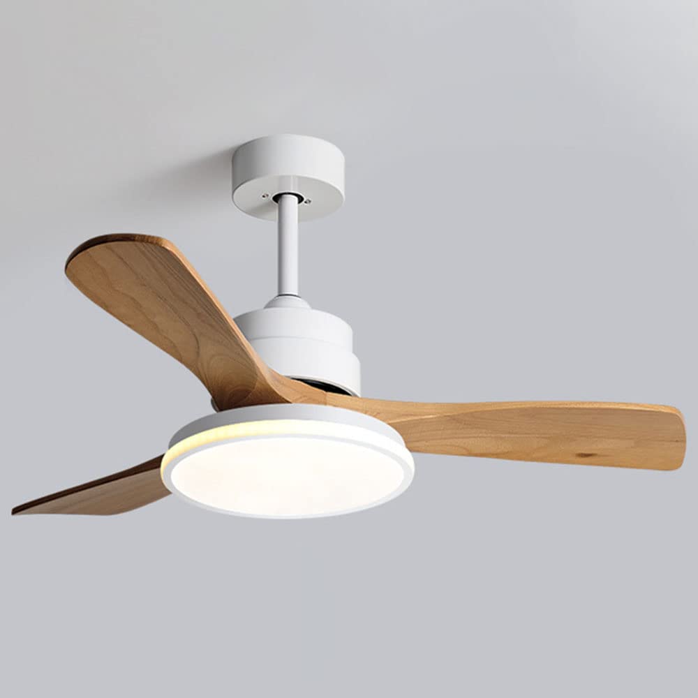 HXYSXHJUO Nordic 6 Speed Mute Ceiling Fan Light Living Room Dining Lights Lighting 72W LED Dimmable With 36in Indoor Mini Lamp Remote