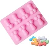 1 Pcs Funny Shape Silicone Mold for Birthday Single Party Baking Pan Handmade DIY Mousse Chocolate Fondant Soap Cake Ice Cube Mould Tool Novelty Cake Pans Set Kit P1