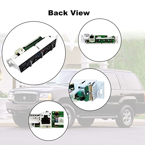 9378805 Climate Control Module for 1996-2000 Suburban Tahoe Yukon, Cadillac Escalade, Chevro-let A/C Heater Climate Control Pannel w/Rear Window Defogger Switch AC 15-72547 599-006