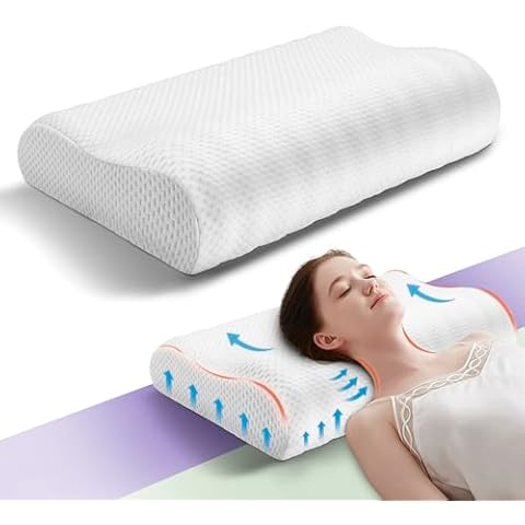 WENGX Luxury Memory Foam Neck Pillow Cover
