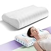 Neck Luxury Memory Foam Pillows,Ergonomic Bed Head Pillow for Sleeping Neck and Shoulder Pain Relief,Orthopedic Cervical Pillow for Side, Stomach and Back Sleepers (White)
