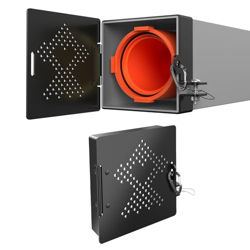 NAMEFOR 2-Pack RV Bumper End Cap 4 Inch Universal Fit, Weatherproof Rustproof Aluminum, Easy Install Cover for Travel Trailer Sewer Hose Storage