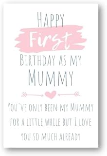 Second Ave Cute First Birthday As My Mummy Happy Birthday Card Greetings Card For Her