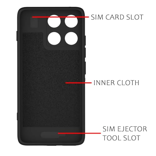 Image of Back Cover | MagFit Ring Design (Non-Magnetic) | Shockproof Case | Anti-Slip Grip | Raised Camera Edges | Slim Protective Case for Motorola Moto Edge 70 5G (Matte Black)