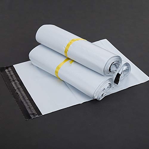 100 pz 15x27cm Borse di corriere Bianco Busta corriere Busta di spedizione Borsa per la Posta Buste per spedizioni