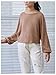 SweatyRocks Girl's Long Sleeve Ribbed T Shirt Round Neck Loose Pullover Tops Khaki 8Y