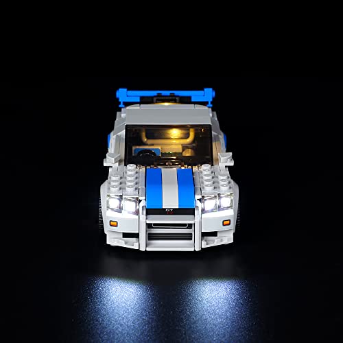 Kyglaring LED Lighting Kit Compatible with Lego Speed Champions Nissan Skyline GT-R (R34) 76917 Building Blocks - Image 2