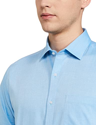 Image of Park Avenue Men's Pure Cotton Structure Pattern Slim Fit Semi Cutaway Collar Full Sleeve Formal Shirt