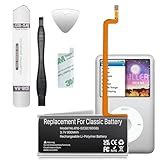 RRUHHK Battery for iPod Classic, 900mAh New Upgrade High Capacity 616-0232 Battery Replacement for iPod 5th - 7th Generation Video Classic A1136, A1238 with Full Set Repair Tool