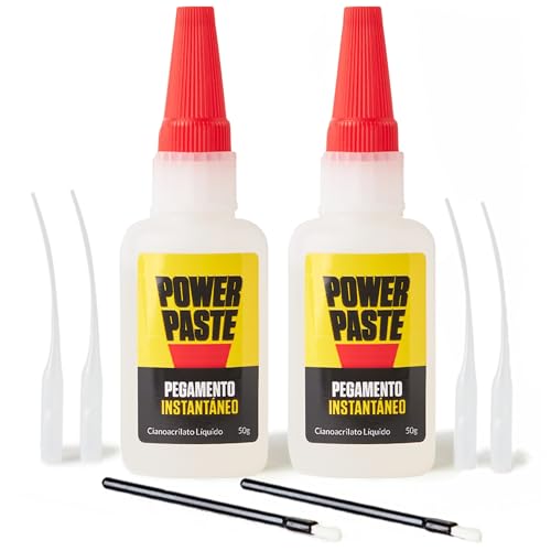 PowerPaste 2 de Super Glue XXL – Pegamento fuerte de cianocrilato extrafuerte 50 g | Secado rápido y resistente al agua | Ideal para bricolaje, manualidades y reparaciones domésticas | Multimaterial