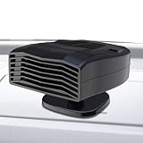 Voiakiu Calefacción portátil para coche, 12 V, deshumidificador y descongelante de 150 W, secadora automática de calefacción y refrigeración con enchufe para encendedor de cigarrillos