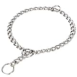 SGODA Chain Dog Training Choke Collar, 23 in, 3.0 mm
