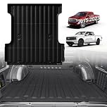 TripleAliners Truck Bed Mat Compatible with 2015-2024 Ford F150 & Lightning Accessories 5.5FT Vehicle Bed Mat Perfectly Flush All Weather Protection TPE Heavy Duty Pickup Car Bed Cargo Mat