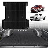 TripleAliners Truck Bed Mat Compatible with 2015-2023 Ford F150 & Lightning Accessories 5.5FT Flush All Weather Protection TPE Heavy Duty Pickup Cargo Mat