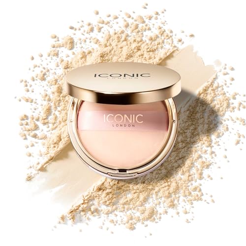 ICONIC LONDON Velvet Blur Translucent Setting Powder | Velvet Finish, Hydrating Loose Powder with Hyaluronic Acid Spheres | Cruelty-Free, Vegan Makeup