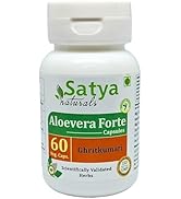 Aloevera Forte Capsules 500 mg. 60 Veg. Capsules | Aloevera (Ghritkumari) Extract Capsules for Me...