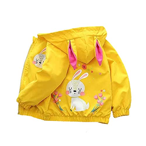 Toddler Boys Girls Jacket Hooded Trench Flower Lightweight Kids Coats Windbreaker Outdoor
