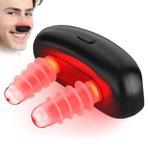 Red Light Therapy for Nose,LED Nasal Device for Sinus Relief&Dry Nose,Portable USB Charging Light Therapy