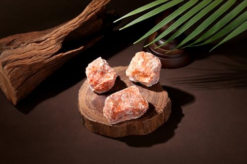 Image of 2 Pcs Sunstone 1.8-2.2 inch Large Raw Natural Crystals Healing Stones Rough Crystal Rock for Polishing Cabbing DIY Wrapping Decoration Wicca & Reiki Wire Sunstone Rocks Gfits