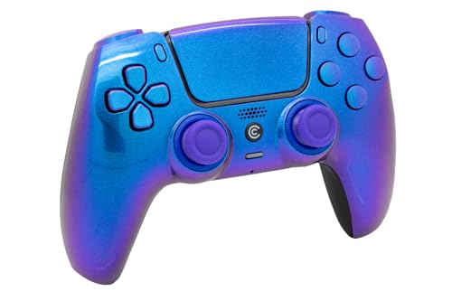 Image of Custom Controllerzz Custom Wireless Controller Compatible with PS5 - Multiple Designs Available (Chameleon & Chameleon Inserts)