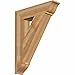 Ekena Millwork BKT06X28X36TRA01RWR Traditional Rough Sawn Bracket, 6" Width x 28" Depth x 36" Height, Western Red Cedar