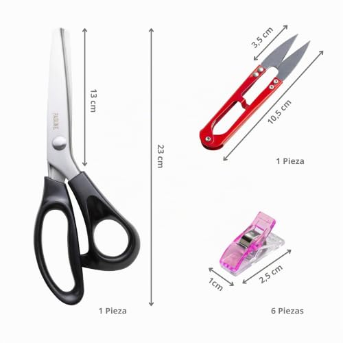 Miniatura 2 de Padune Tijeras Ondas 7mm. Cortahilos Pinzas Costura Para Tela Tijeras Dentadas Costura De Acero Inoxidable Para Tela Y Manualidades. Ondas 7mm