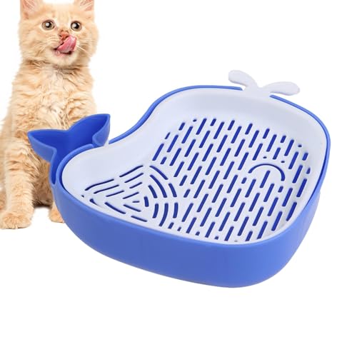 Macetero hidropónico para césped para gatos, kit de cultivo de césped para gatos, maceta para césped para gatos | Macetero de hierba para gatos con forma de con diseño en capas, bandeja de bro