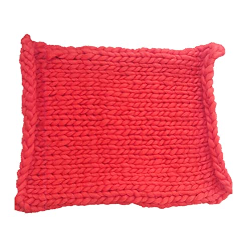Newborn Photography Props Blankets, Braided Blanket Basket Filler Baby Photo Backdrop Rug - Image 2