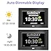 MRCHYDZ 7 Inch Clock with Day and Date for Elderly Large Display Digital Clocks 12 Alarms 3 Display Modes Large Font Alzheimer's Clock Alarm Clocks for Seniors Auto DST Black